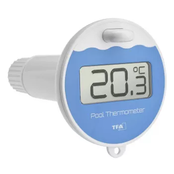 TFA Dostmann 30.3238.06 bezvadu baseina sensors, 868 MHz, peldošs ūdens temperatūras sensors baseina termometriem un laika stacijām