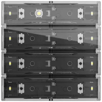 Gira Tastsens.4.70 Standard 4f KNX 531400 - 4-kāršu KNX spiedpogas sensors, tīri balts spīdīgs