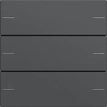 GIRA 575328 Taustiņu komplekts 3-gang Touch Sensor 4, System 55, tīri balts