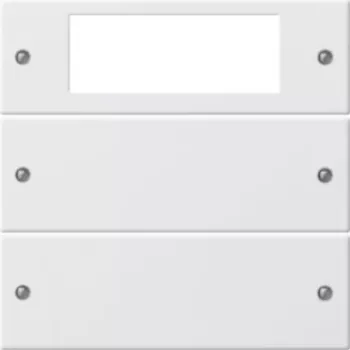 Gira System 55 pārslēga uzliku komplekts 2-gang Pure White 219203