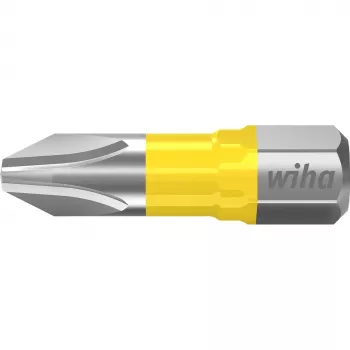 Wiha 42294 Phillips PH2 x 25 mm urbjmašīnas uzgalis, 1/4 collu sešstūra kāts, molibdēna-vanādija tērauds