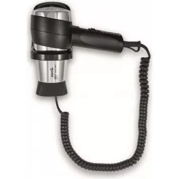 Starmix TFCW 16 pie sienas montējams matu fēns melns/hroms 1600 W 013039
