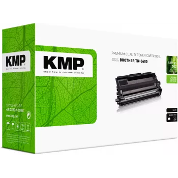 KMP tonera kasetne Brother TN-3600 melna 3000 lappuses atjaunota 1272,0000