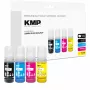 KMP uzpildes tintes komplekts Canon GI-55BK/C/M/Y, 4x70 ml kombinētais iepakojums (melns, ciāna, fuksīna, dzeltens) 1587,0005