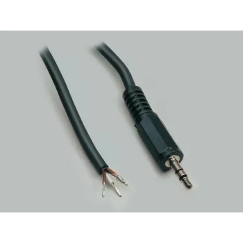 BKL Electronic 1101052 3,5 mm stereo jack spraudņa savienotājs, 3 polu, metāla, lodējams, 1 gab.