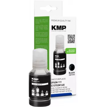 KMP 1649,1001 tintes pudele, saderīga ar Epson 111 (T03M140), melna