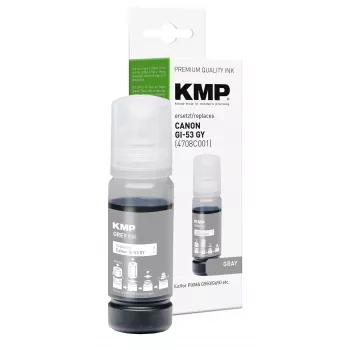 KMP pelēka tintes pudele, saderīga ar Canon GI-53GY (1583,0041)
