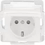 BUSCH-JAEGER SCHUKO kontaktligzdas ieliktnis 16A 250V iedziļināti montējams Alpu balts 2CKA002013A5446