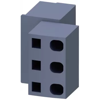 Siemens 3RV2917-5D barošanas spailu bloks SIRIUS 3RV2.2/3RV2.3 automātslēdžiem, 6mm², skrūvju spaile, pelēks