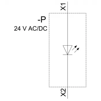 Siemens SIRIUS ACT LED modulis ar integrētu LED, zils, 24V AC/DC, skrūvju spailes, 22mm montāža 3SU14012BB501AA0