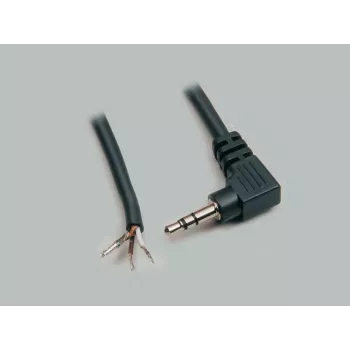 BKL Electronic 1101054 3,5 mm stereo jack spraudņa savienotājs, 3 polu, lodēšanas terminālis, metāla korpuss