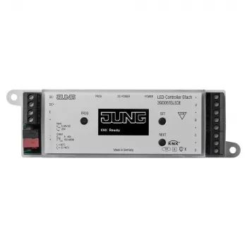 JUNG KNX LED kontrolleris 5 kanālu DC 5-48V, DIN sliedes, Secure, 390051SLEDE