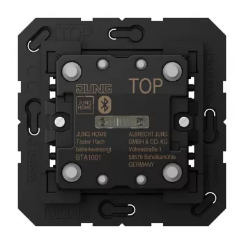 JUNG HOME spiedpoga 1-gang ar bateriju (BTA1001)