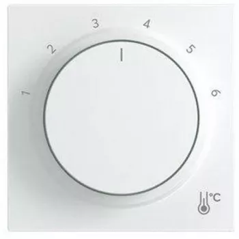 BUSCH-JAEGER apaļa centrālā plāksne ar marķējumu 1-6, Studio White, 2CKA001710A4207