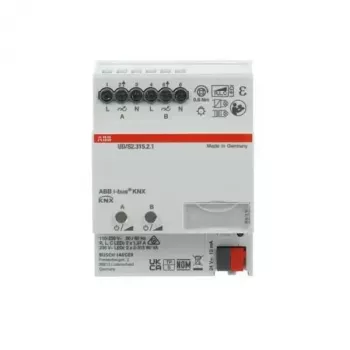 ABB UD/S2.315.2.1 LED dimmeris 2x315 W/VA, 2 kanālu KNX universālais dimmēšanas aktuators, DIN sliedei 2CKA006197A0053