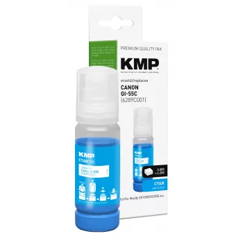 KMP Uzpildes tinte Cyan 70 ml Canon GI-55C (6289C001) 1587,5003