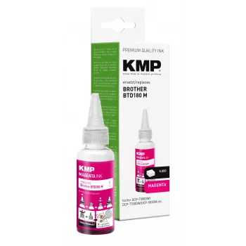 KMP uzpildes tinte Brother BTD180M, fuksija, 50 ml 1555,0006