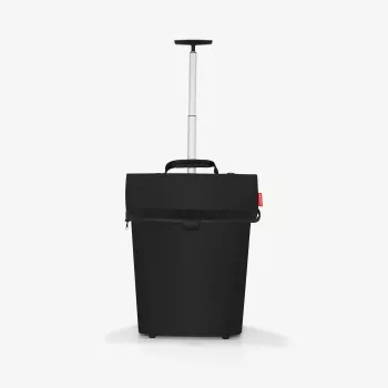 Reisenthel trolley M iepirkumu ratiņu soma 43L melna poliesteris 2 riteņi NT7003