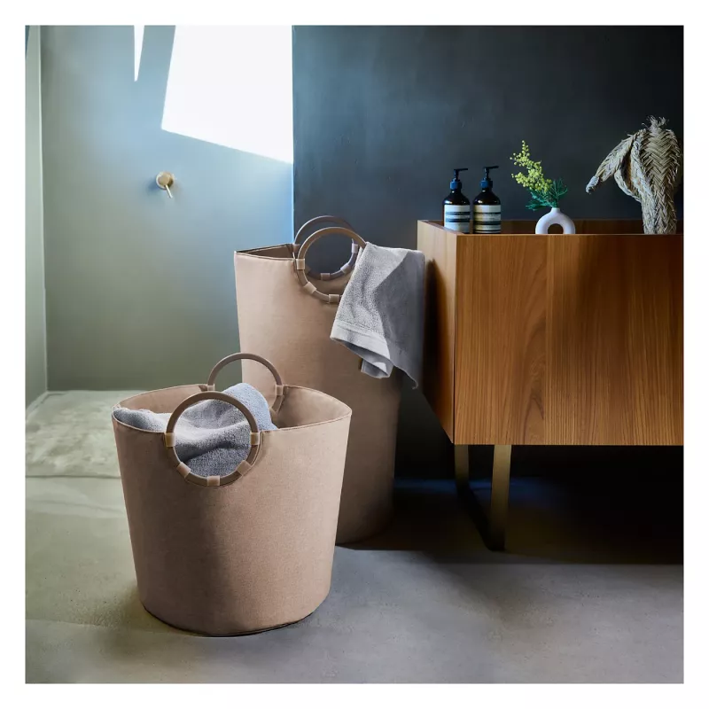 reisenthel loophome S uzglabāšanas grozs - Twist Coffee - alumīnija rokturi - 12 L - apaļš VR6043