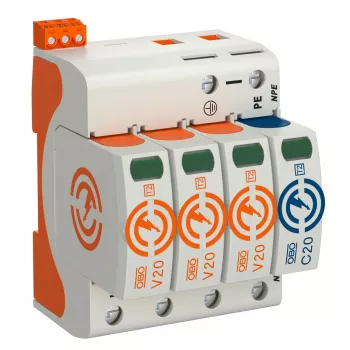 OBO BETTERMANN SurgeController V20 V20-3+NPE+FS-280 3 polu ar NPE+FS 280V 2. tipa SPD 5095333