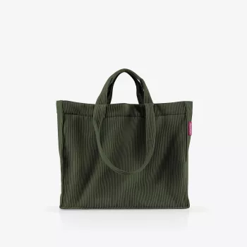 reisenthel Softshopper cord dark matcha GR5057 plecu soma poliesteris 28 l