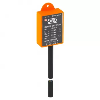 OBO Bettermann ÜSM-20-230I1PE65 pārsprieguma aizsardzības modulis LED gaismekļiem, 1 fāze (5092433)