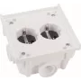ABL Sursum 1632602 SCHUKO kontaktligzdas pamatvienība, 4 vietu, 16A, IP44, melna