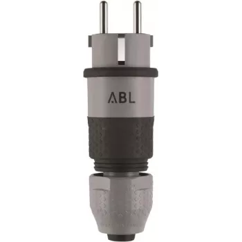 ABL 100000070 Professional 1530 SCHUKO un franču/beļģu tipa spraudnis, Elamid 2K, IP54, pelēks/melns