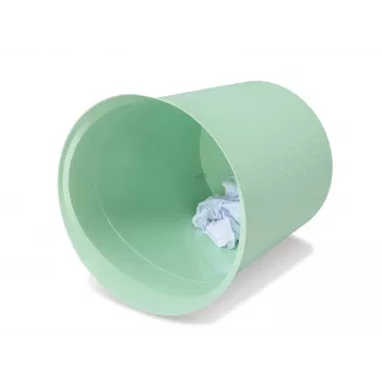 HAN Re-LOOP 13L apaļš atkritumu spainis, pasteļzaļš, 100% PIR pārstrādāta plastmasa, teksturēts 18148-805