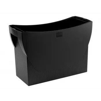 HAN SWING KARMA piekaramo failu kaste, plastmasa, melna, 100% pārstrādāta, ietilpina 20 A4 failus 19008-13