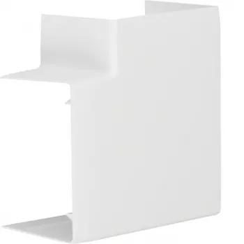 Hager LFF6009059016 Plakans leņķis 90° 90x60 mm kanālam, balts RAL 9010