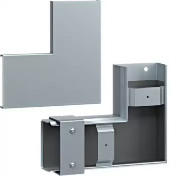 Hager FWK-Plus plakans leņķis 60x100 mm karsti cinkots tērauds ugunsdrošības kabeļu teknēm FWKP601005VERZ