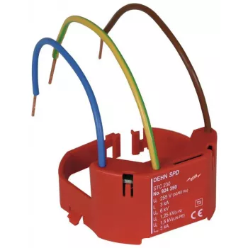 DEHN STC 230 Pārsprieguma aizsardzības ierīce Type 3, 230 V, spaiļu savienojums, sarkana 924350