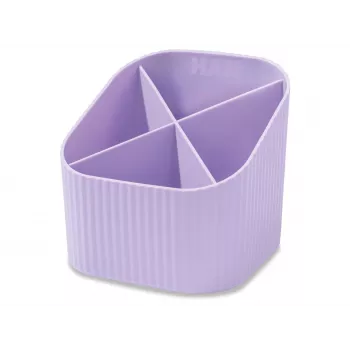 HAN X-LOOP pildspalvu turētājs pasteļpurpura plastmasa 4 nodalījumi 11,1 x 11,1 x 10,5 cm (17238-887D)