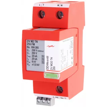 DEHN 956205 Kombinētais pārsprieguma aizsargs Type 1+2+3 DEHNventil M2 (956205)