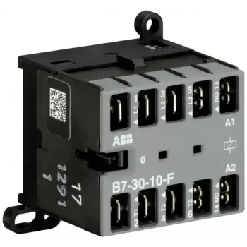 ABB B7-30-10-F-01 Mini kontaktors, 3 polu, 1 NO, 24-60 V AC/DC spole, 9 A AC-3 GJL1311003R0101