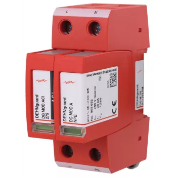 DEHN DEHNguard M TN ACI 275 FM 2. tipa pārsprieguma novadītājs 2-poliem 275V ar tālvadības signalizāciju 952220