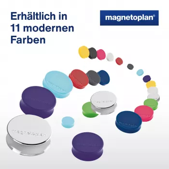 MAGNETOPLAN HOLTZ Magnēts Ergo Medium 1664018 30mm Rozā 10 gabali