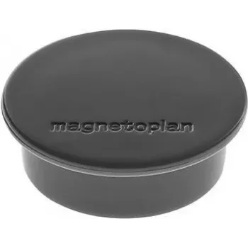 MAGNETOPLAN HOLTZ Discofix apaļais magnēts, melns, ferīta pilnserdeņa, 2,2 kg turēšanas spēks, 30 mm, 10 gab. iepakojums (1662012)