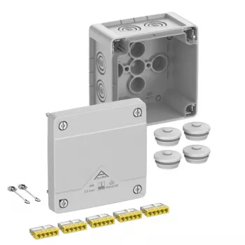 Spelsberg Abox Pro 040-2.5² IP66 sadales kārba, 5 polu, pelēka 40243001