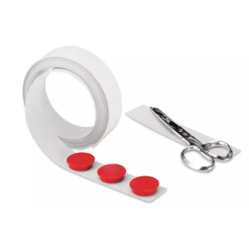Magnetoplan magnētiskā lente balta pašlīmējoša 35 mm x 5 m elastīga metāla sloksne montāžai 5705105