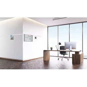 Magnetoplan magnētiskā lente balta pašlīmējoša 35 mm x 5 m elastīga metāla sloksne montāžai 5705105