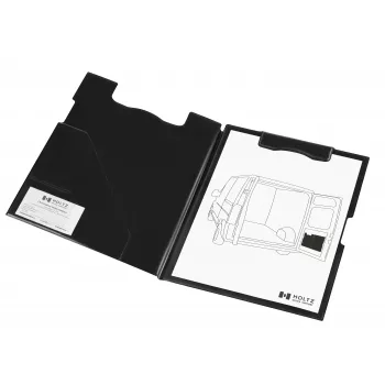 MAGNETOPLAN HOLTZ magnetoplan magnētiska klipu mape, melns rakstīšanas paliktnis ar magnētisku locīšanas mehānismu, piestiprinās pie magnētiskām virsmām - 1 gabals (1131612)