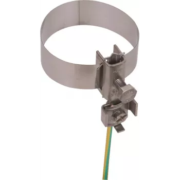 DEHN 540911 Zemējuma lentes cauruļu skava caurulēm 26,9-114,3 mm, nerūsējošais tērauds V2A