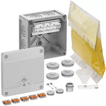SPELSBERG Abox Pro XT SL-6² sadales kārba, IP68, maks. vads 6 mm², 5 polu, pelēka 40646001