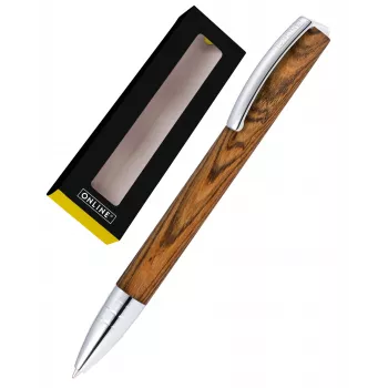 ONLINE Schreibgeräte Vision Nature Walnut lodīšu pildspalva – melns tinti 36123