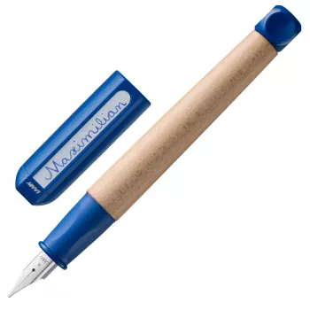 LAMY abc zilā pildspalva bērniem, kreilis, ergonomisks satvēriens, kļavas koka korpuss 1216661