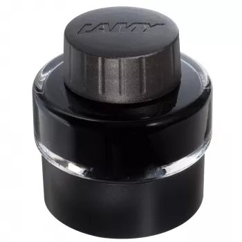 LAMY T51 tintes pildspalvas tintes pudele, melna, 30 ml ar integrētu tintes savācējbaseinu un statīvu 1208925