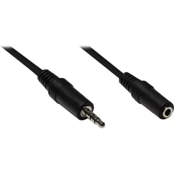 Good Connections AS-35V2 Audio pagarinājuma kabelis 3,5 mm Jack vīrišķais uz sievišķo 2 m melns