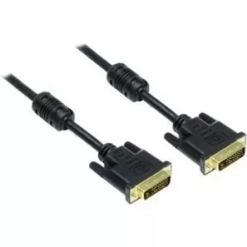 Good Connections DVI-D Dual Link kabelis 24+1 tēviņš uz tēviņu, zelta pārklājuma kontakti, ferīta serdenis, melns, 1,8 m (4310-DG2)